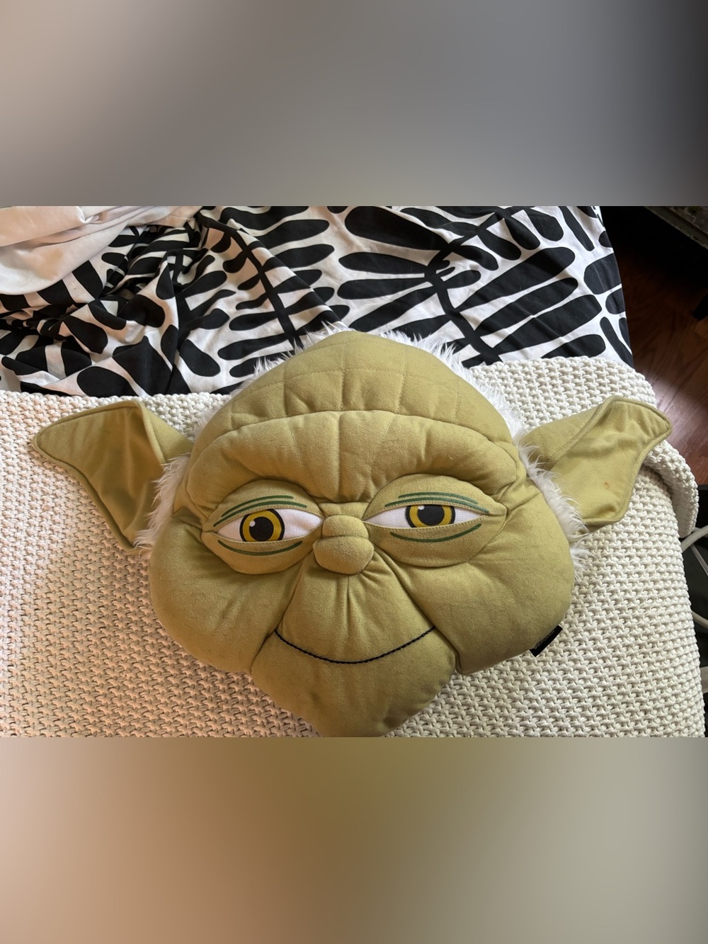 Yoda Head Pillow